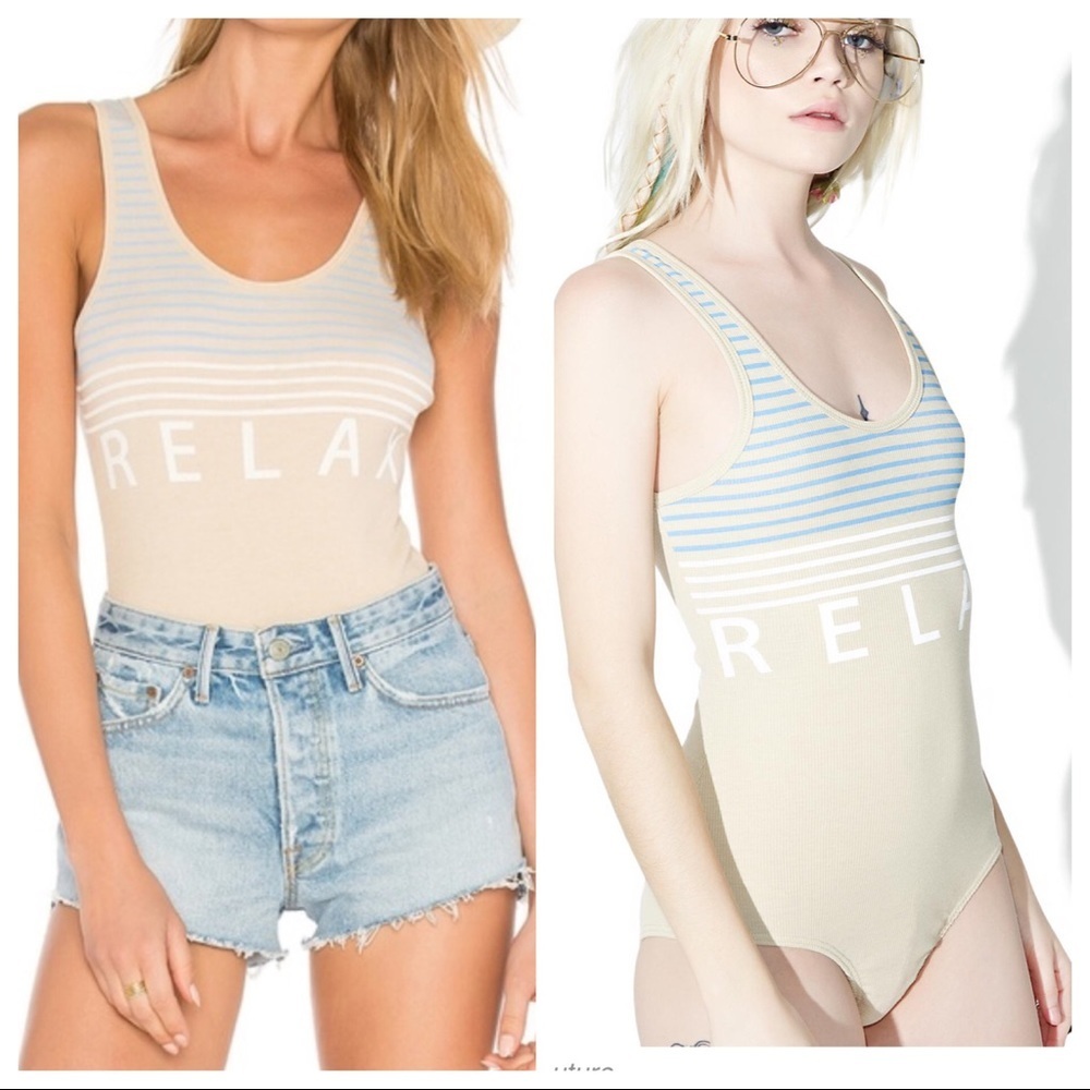 NWT! Wildfox Couture RELAX COCO BODYSUIT